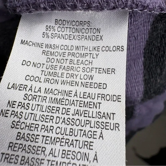 Calvin Klein Performance Quick Dry Striped Purple and Dark Grey Zip Hoodie XL - Picture 7 of 12